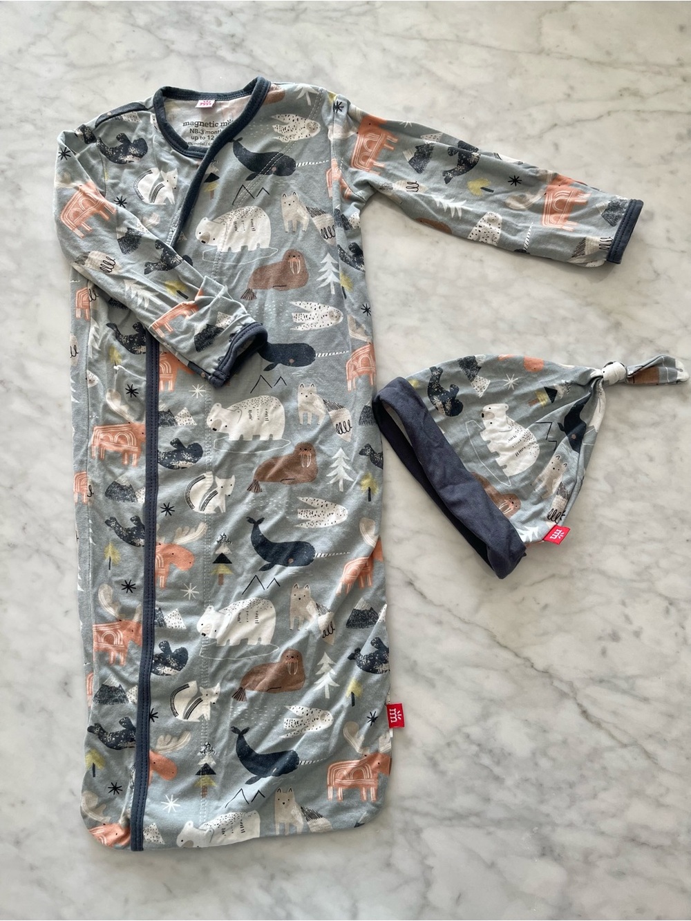 Magnetic Me Modal gown & hat newborn -3 months